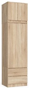 Skriňa s nadstavcom S 60 cm 2D 2SZ CLP dub sonoma