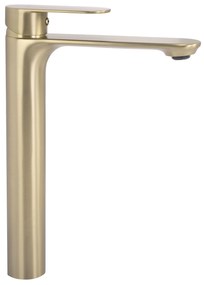 Rea Drop, vysoká umývadlová batéria h-287, zlatá matná, REA-B4637