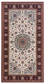 Koberec NAIN Ornament, ramka 6635/51036 béž / bordo