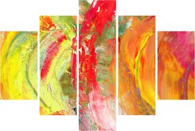 Obraz abstrakcie - maľba (150x105 cm)