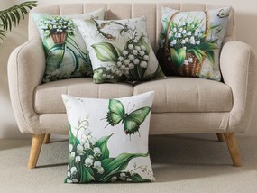 XPOSE® Set obliečok na vankúš LILLY (digitálna tlač) 43x43 cm - set 4 ks