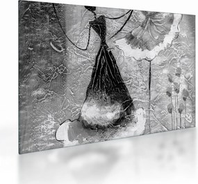 Sklenený obraz - Africká maľba (70x50 cm)