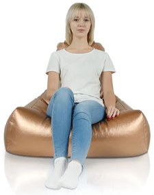 Kreslo Bali ekokoža metalické medené