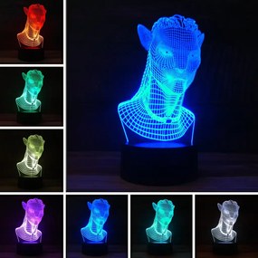 3Dmix 3DL-WD052 – 3D LED nočná lampa - Avatar (Wood)