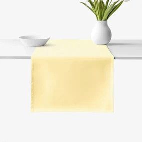 Goldea behúň na stôl 100% bavlnené plátno - banánový 50x140 cm