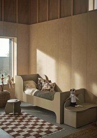 Ferm Living Vankúš z organickej bavlny Village OffWhite 40 x 40 cm