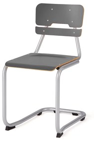 Školská stolička LEGERE I, V 450 mm, strieborná, antracit