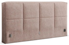 Svetloružové čalúnené čelo postele 209x100 cm Darren – Micadoni