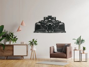 drevko Drevená nálepka na stenu Formula Rozmer obrazu: 24 x 44,5 cm, Farba dekorácie: Čierna