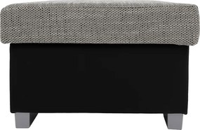 Taburetka T4 - sivá (Berlin 01) / čierna (Soft 11)