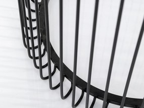 Wire stojan na kvety čierny 70 cm