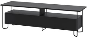 Čierny TV stolík 150x45 cm Dilly – Marckeric