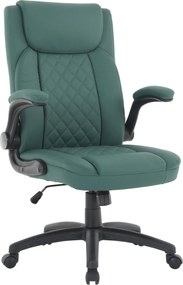 XXXLutz KANCELÁRSKE KRESLO, vzhľad kože, tmavozelená Carryhome - Kancelárske stoličky - 001884002501