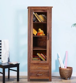 furniture-nabytek.cz - Luxusná vitrína z masívneho dreva palisander 60x180x45