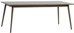 Hnedý rozkladací jedálenský stôl s doskou v dubovom dekore 190x90 cm Barrali – Unique Furniture