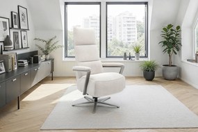 XXXLutz RELAXAČNÉ KRESLO, textil, krémová Sit & More - Online Only obývacie izby - 000144028711