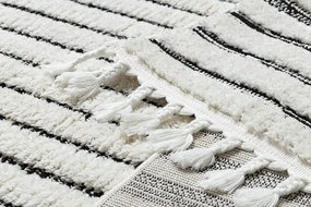 Koberec SEVILLA Z788B, biely/ antracit , Maroko, Shaggy