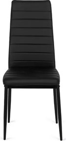 Stolička ROZZANO čierna ekokoža