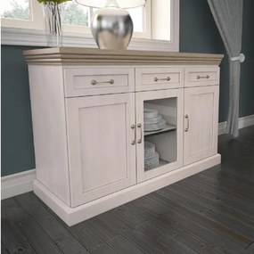 Tempo Kondela Trojdveroá komoda, sosna nordická/dub divoký, ROYAL K1S