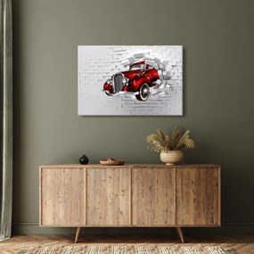 Obraz - Červené auto (90x60 cm)