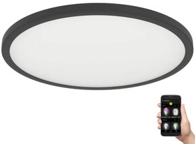 Eglo 900762 -LED Stmievateľné stropné svietidlo SARSINA-Z 41W/230V pr. 60 cm čierna