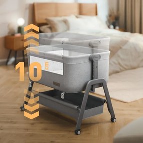 Detská prenosná postieľka 3v1 Dream 50 svetlosivá