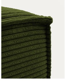 Zelená menčestrová podnožka Blok – Kave Home