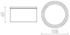 RED - Design Rendl - R10430 - Vonkajšie svietidlo MERIDO 1xGX53/11W/230V IP54