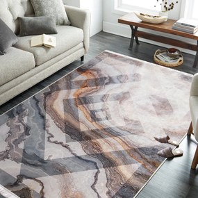 Moderný koberec s abstraktným motívom a strapcami Šírka: 180 cm | Dĺžka: 280 cm