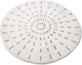 Guľatá bavlnená kúpeľňová predložka Swirl - Ø 120cm