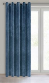 ZATEMŇOVACÍ ZÁVES NA KRÚŽKOCH VILLA 140X250 CM NÁMORNÍCKA MODRÁ