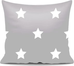 Obliečka na vankúš STARS sivá 45x45 cm