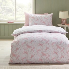 Biele obliečky na jednolôžko 135x200 cm Bow Embroidery – Catherine Lansfield