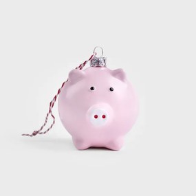 Vianočná ozdoba EVI PINK prasiatko 710209