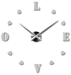 Moderné nalepovacie nástenné hodiny | 3D hodiny 12S011-Wanduhr