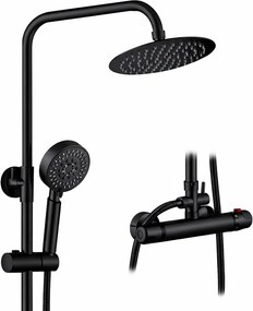 Voile Black sprchová súprava s termostatickou batériou