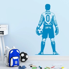 Veselá Stena Samolepka Futbalový brankár s menom Farba: hnědá, Veľkosť: 100 x 50 cm