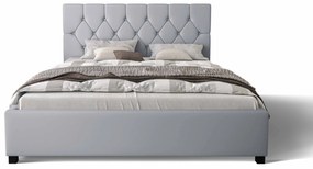 Manželská posteľ 160 cm Sylvie (sivá) (s roštom a úložným priestorom). Vlastná spoľahlivá doprava až k Vám domov. 1047157