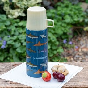 Modrá detská termoska 350 ml Sharks – Rex London