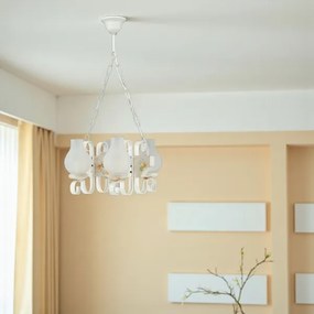 Brilagi - Luster na reťazi QUEEN 4xE14/40W/230V buk/krémová