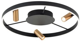 Orion DL 7-686/3-LED Stmievateľné strop. svietidlo BERLIN LED/50W/230V čierna/zlatá