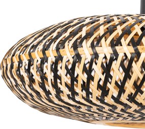 Orientálne závesné svietidlo čierny bambus 50 cm - Ostrava