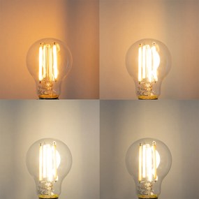 Sada 5 inteligentných stmievateľných LED žiaroviek E27 v Kelvinoch A60 číra 7W 806 lm 1800-3000K