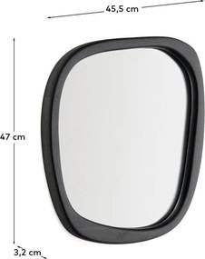 Nástenné zrkadlo s dreveným rámom 45,5x47 cm Alura – Kave Home