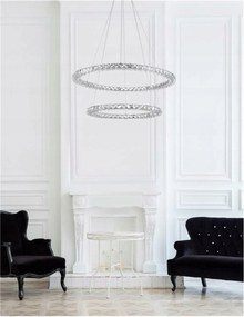 Nova Luce Nastaviteľné závesné krištáľové Led svietidlo Quentin Nv 9172518