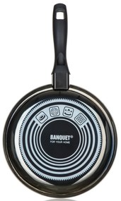 Banketová smaltovaná panvica METALLIC Black 24 cm,s nepriľnavým povrchom, 24 cm