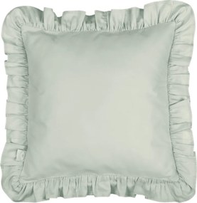 Vankúš s volánom púštne kapustová 40x40cm
