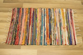 Obojstranný koberček Chindi viacfarebný