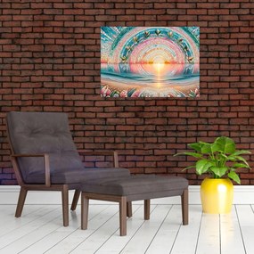 Obraz – Mozaika zapadajúceho slnka (70x50 cm)