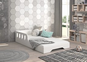 Wooden Toys Detská posteľ MALU 140x70, BIELA